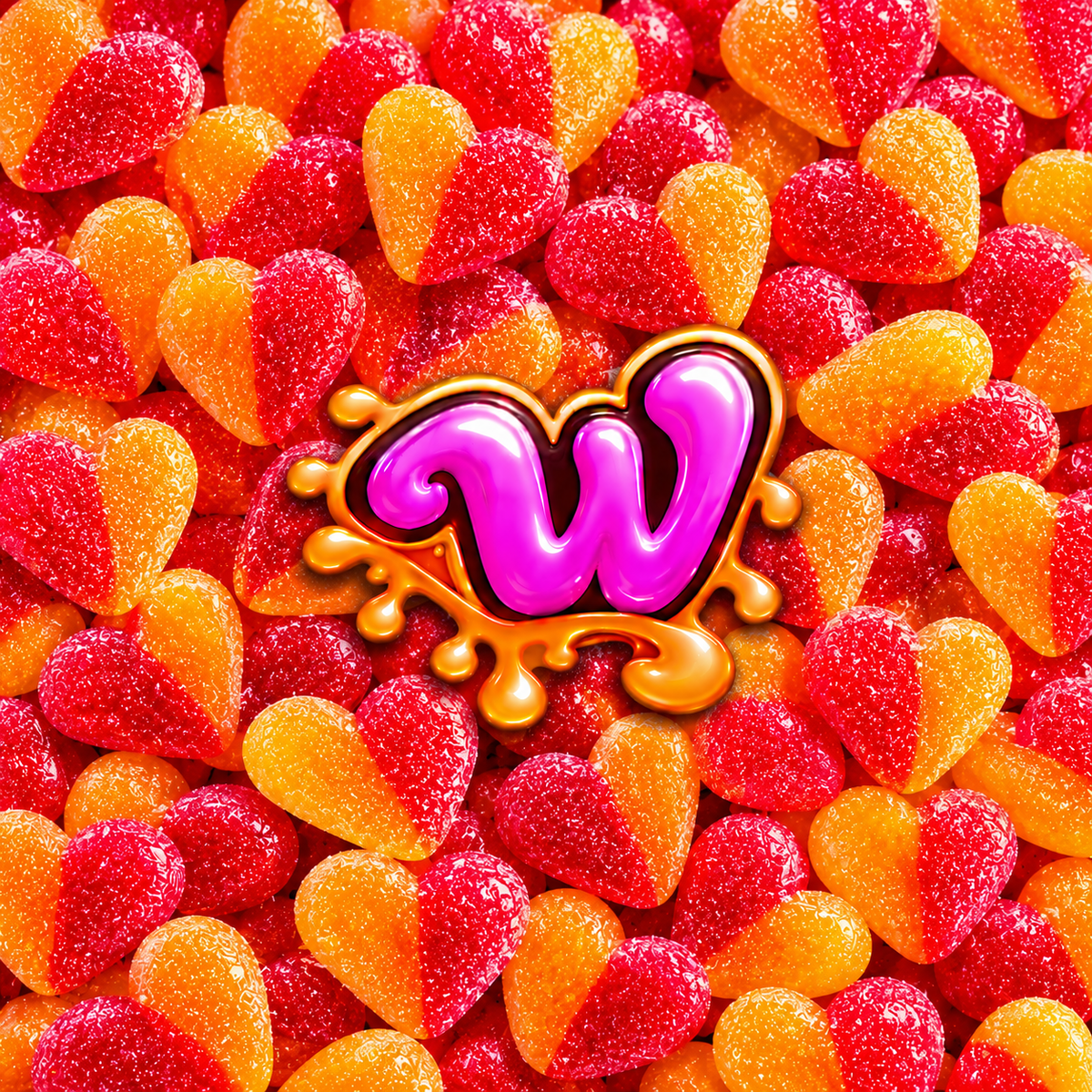 CANDYWAX-CORAZONES FRESA&NARANJA